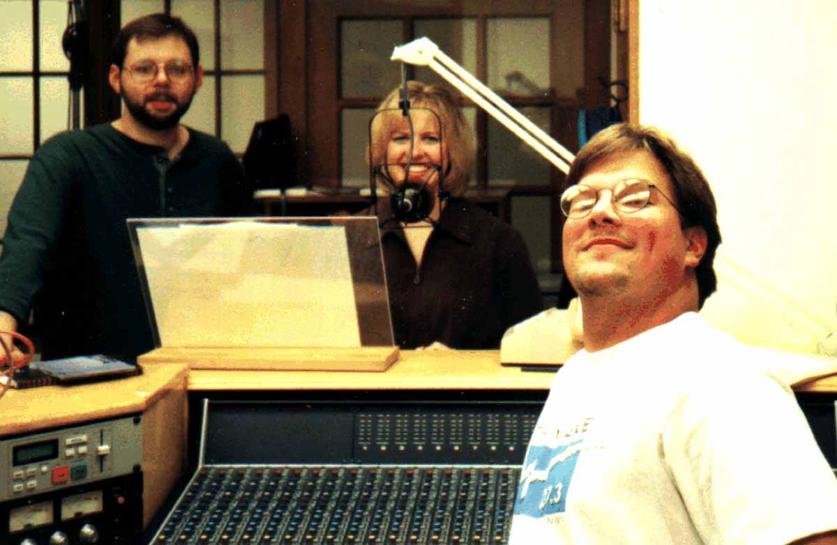 Brian, Todd, & Kristin in the studio